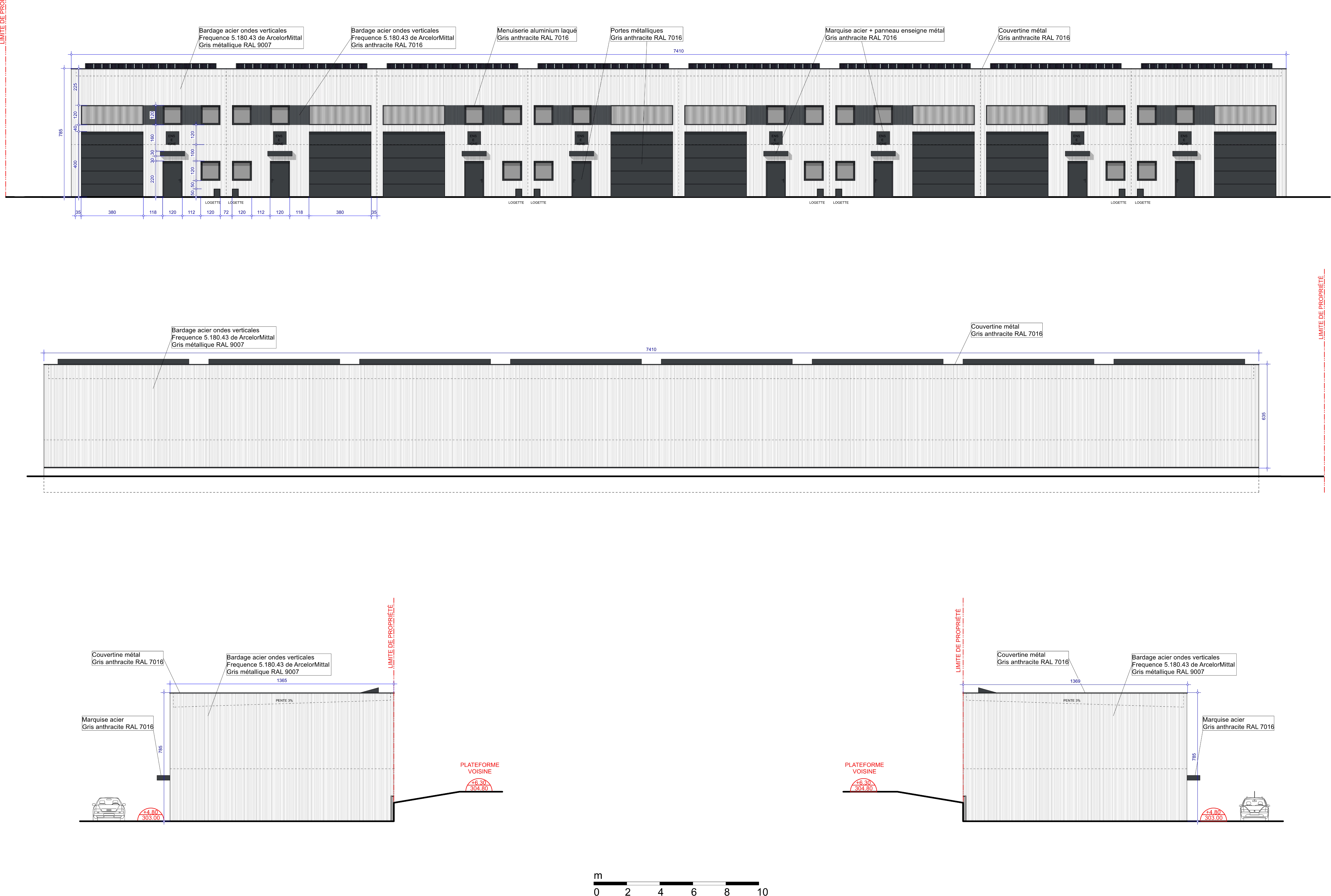 Façades bâtiment A
