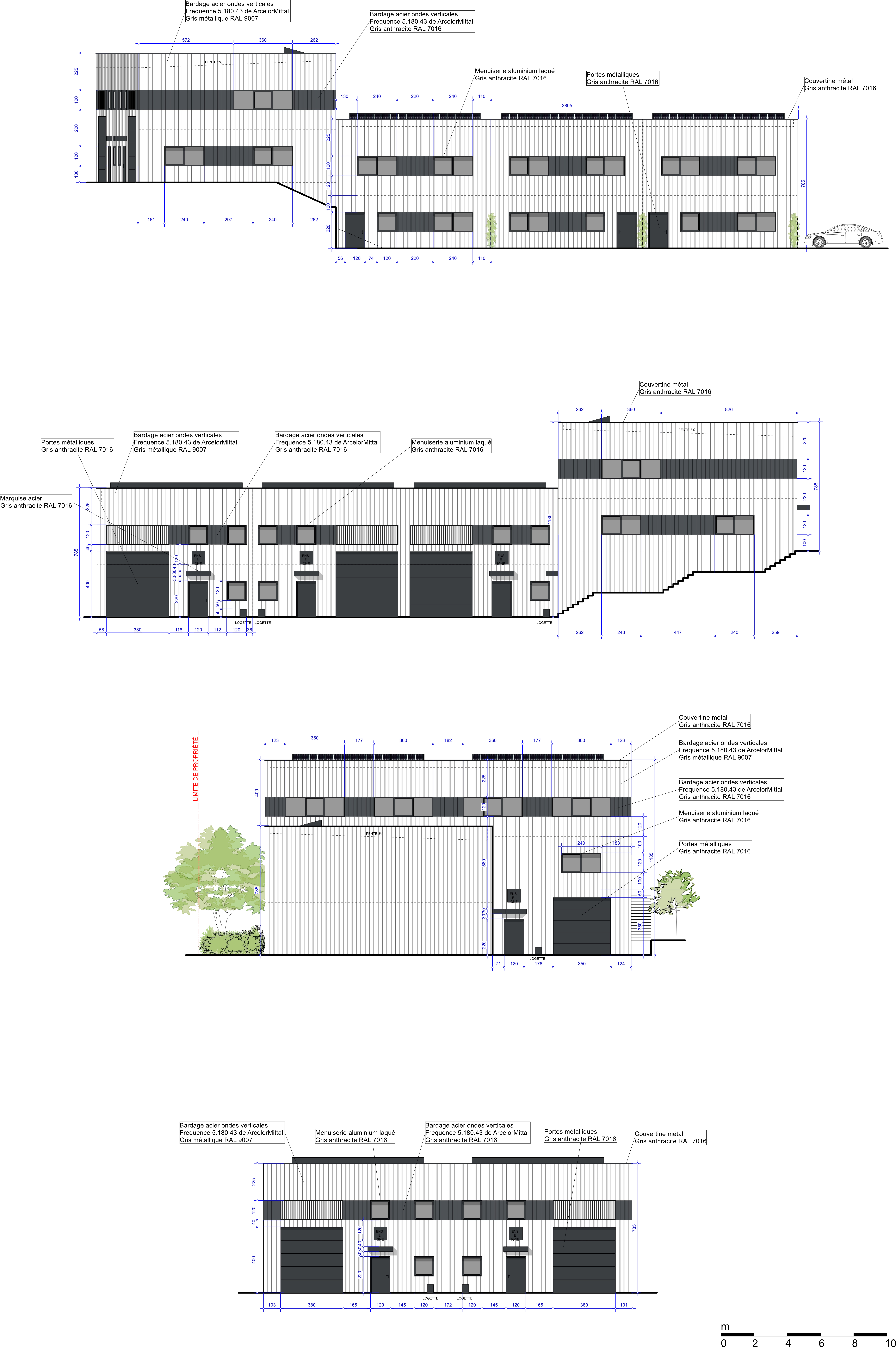 Façades bâtiment B